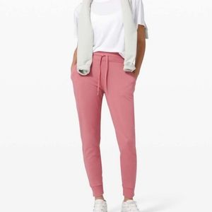 Lululemon Warm Down High Rise Jogger Modal. Brier Rose